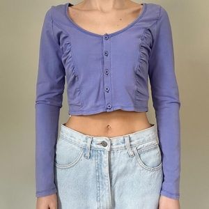 UO OUT FROM UNDER PURPLE LONG SLEEVE